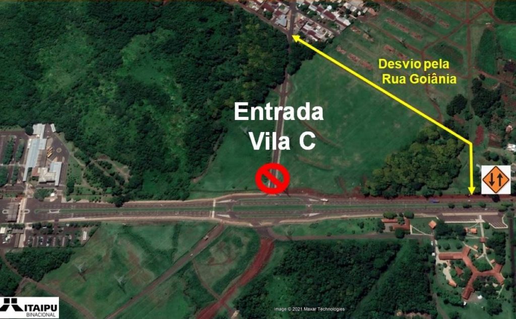Atenção, motorista. Acesso à Vila C será interditado nesta segunda-feira para obras 
