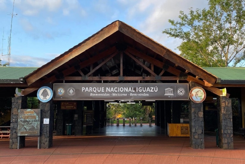 Portal de entrada do Parque Nacional Iguazú, lado argentino das Cataratas. Imagem: Gentileza/Iguazú Argentina (Arquivo)