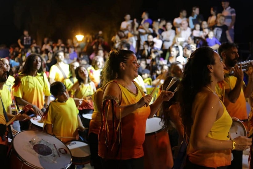 Desfile do bloco Selva Noche Luna no Carnaval de 2020 em Puerto Iguazú. Imagem: Gentileza/Selva Noche Luna