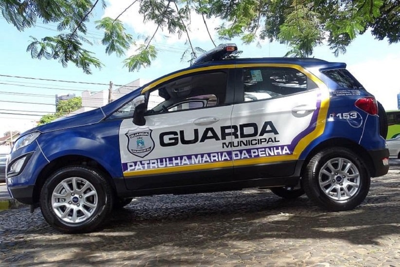 Viatura da Patrulha Maria da Penha, em imagem de arquivo da Guarda Municipal de Foz do Iguaçu