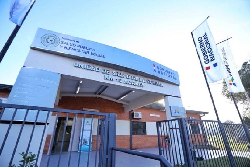 Unidade de saúde inaugurada em 2022 no lado paraguaio da fronteira. Imagem: Gentileza/Ministério da Saúde (Arquivo)