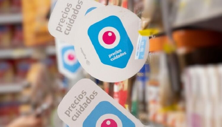 Etiquetas do programa de "Preços Cuidados" em supermercado na Argentina. Imagem: Gentileza/Argentina.gob.ar