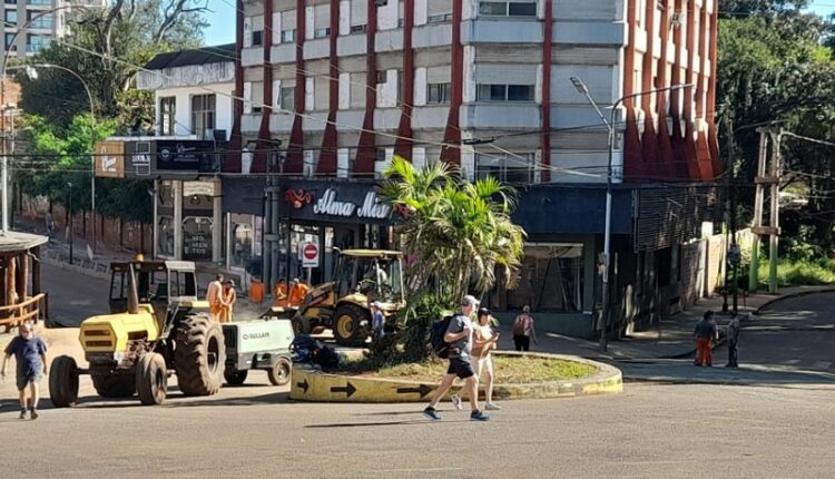 Etapa atual de trabalhos está concentrada na esquina das "7 Bocas". Imagem: Gentileza/Prefeitura de Puerto Iguazú