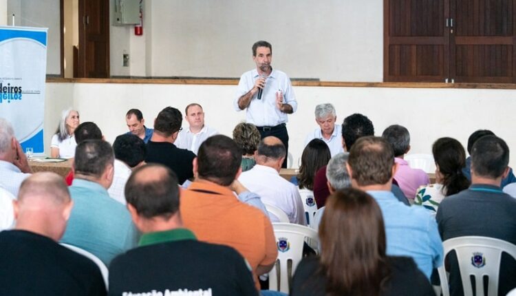 Enio Verri participou pela primeira vez da assembleia do Conselho dos Lindeiros, em Santa Helena. Foto: Sara Cheida/Itaipu Binacional