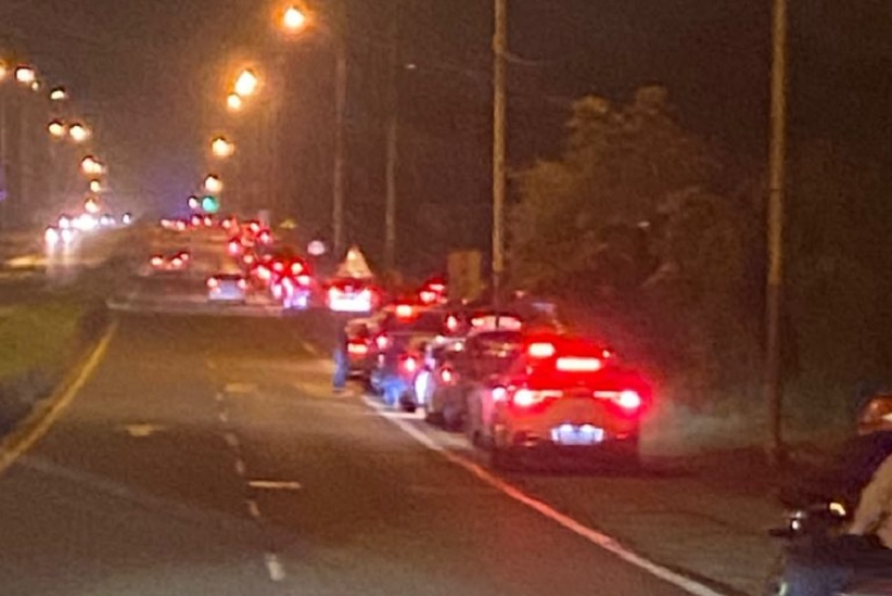Noite de sábado (13) teve fila gigante na fronteira com a Argentina