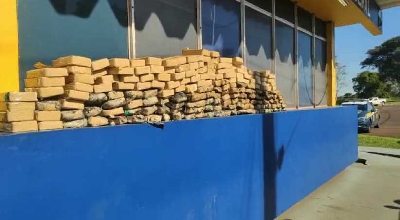 PRF apreende mais de 200 quilos de crack ocultos em pneu de caminhão na BR-277