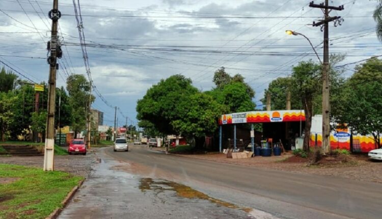 Trecho da Avenida Monday no perímetro urbano de Presidente Franco. Foto: Gentileza/Prefeitura de Presidente Franco