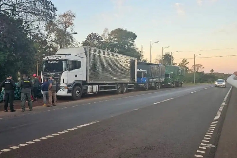 Paraguai apreende três caminhões com mercadorias do Brasil