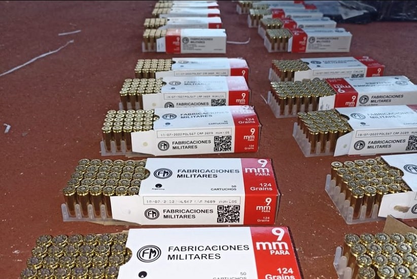Argentina apreende caixas com 2,5 mil munições na fronteira