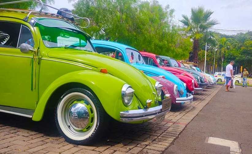 Apaixonados por Fusca promovem exposição em Foz do Iguaçu