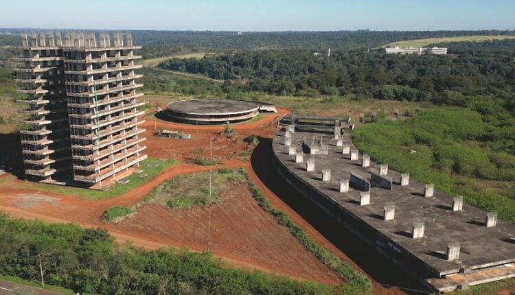 Em 2017, obra passou por trabalhos de proteção, para evitar a deterioração da estrutura. Foto: Video UP/Itaipu Binacional