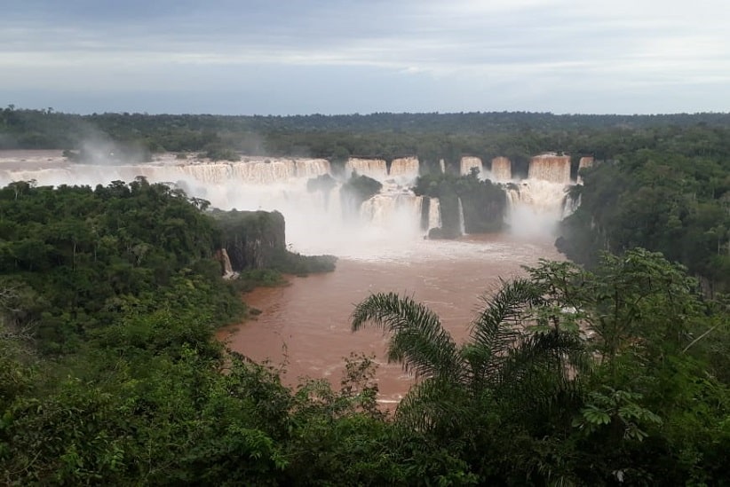 Vazão das Cataratas do Iguaçu começa a diminuir após a cheia