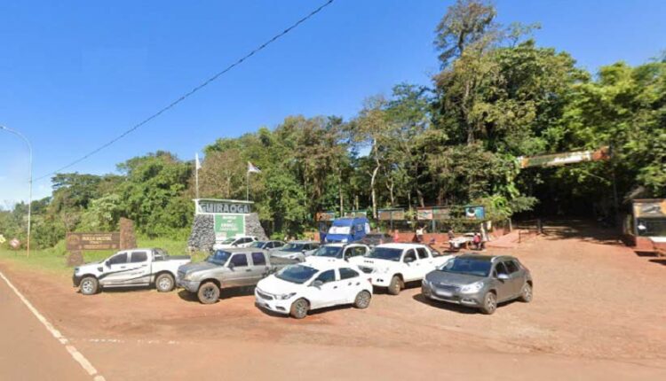 Rodovia Nacional 12 nas imediações do acesso ao Güirá Oga, em Puerto Iguazú. Imagem: Google Street View