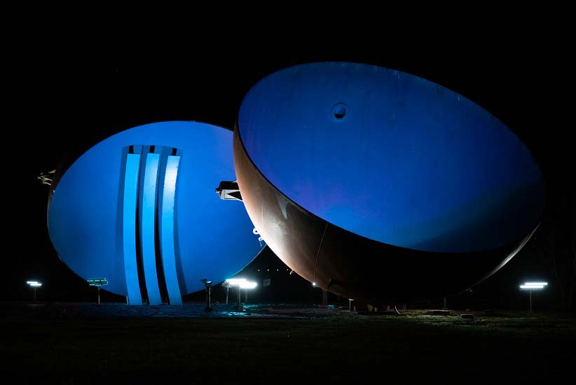 Calotas próximas ao Parque da Piracema serão iluminadas com a cor azul nesta terça. Foto: Rafa Kondlatsch/Itaipu Binacional