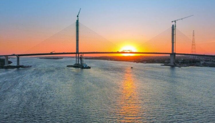 Ponte liga Assunção à outra margem do Rio Paraguai, com acesso pela região do Jardim Botânico. Foto: Gentileza/Presidência do Paraguai