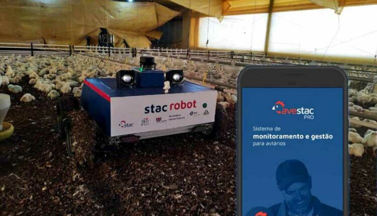 Robô desenvolvido pela STAC em granja do Oeste do Paraná. Foto: Gentileza/STAC