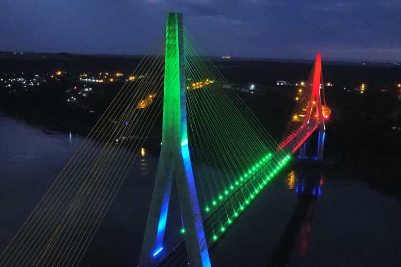 Ponte da Integração terá iluminação especial nesta terça (15)