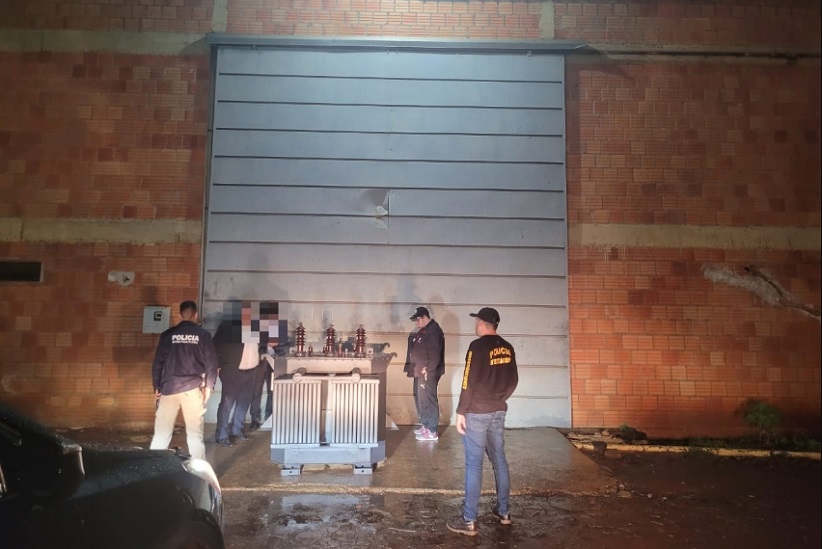 Polícia do Paraguai recupera transformador furtado de hospital