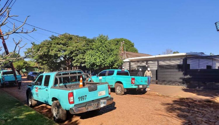 Imóvel vistoriado no km 8 Acaray, em Ciudad del Este. Foto: Gentileza/Ande