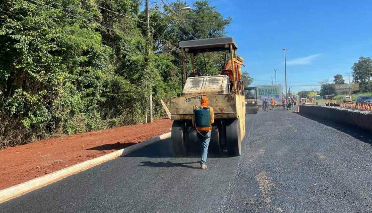 Duplicação da BR 469 engloba o trecho entre o Trevo da Argentina e a entrada do Parque Nacional do Iguaçu. Foto: Gentileza/DER-PR