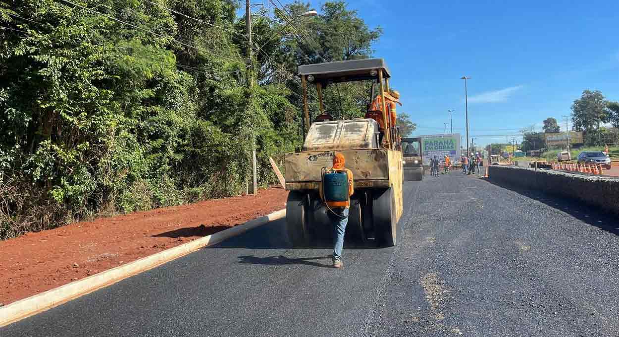 Duplicação da BR 469 engloba o trecho entre o Trevo da Argentina e a entrada do Parque Nacional do Iguaçu. Foto: Gentileza/DER-PR