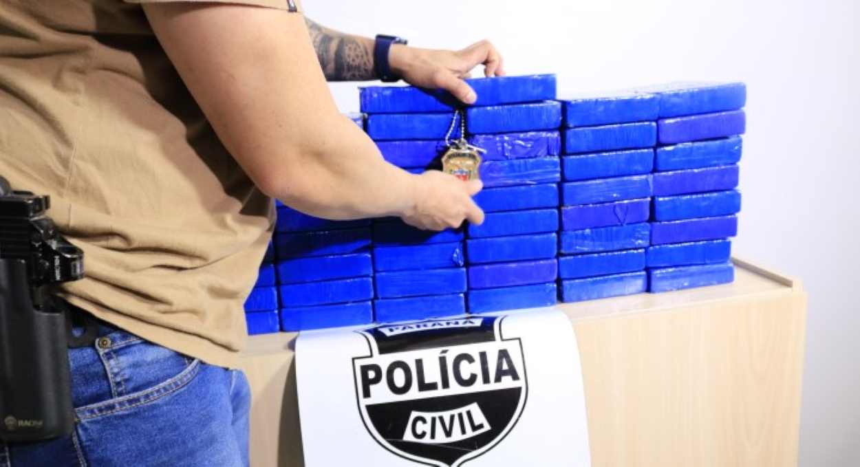 Polícia prende homem com 50 quilos de cocaína em Foz do Iguaçu