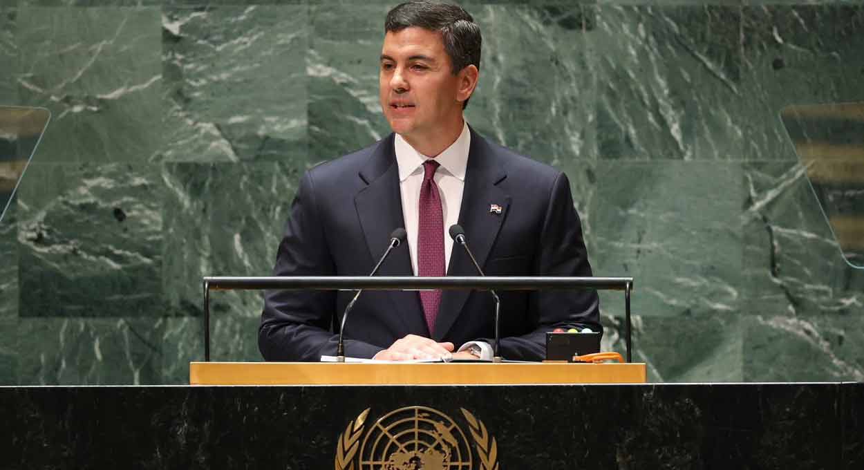 Em discurso na ONU, presidente do Paraguai aborda conflito na hidrovia
