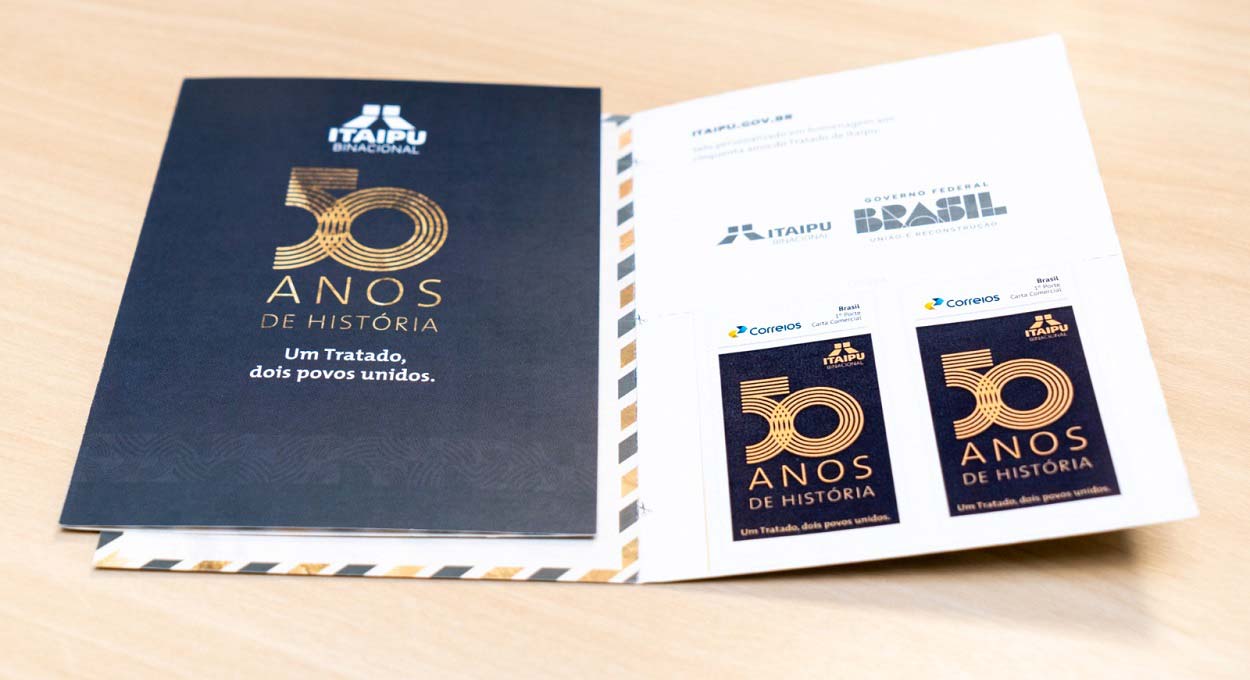 Aniversário do Tratado de Itaipu é tema de selo comemorativo
