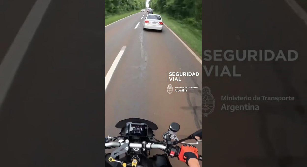 Motociclista que se filmou a 219km/h no acesso às Cataratas perde a carteira