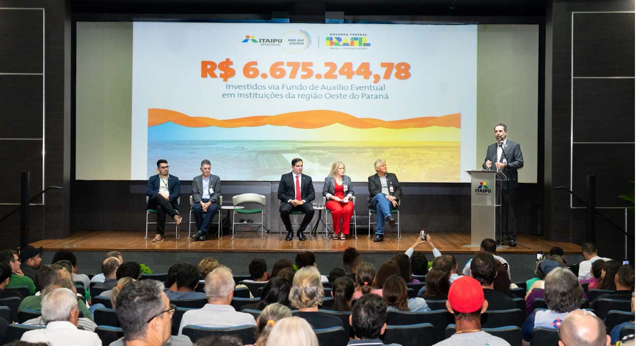 Itaipu repassa recursos para entidades do Oeste do Paraná