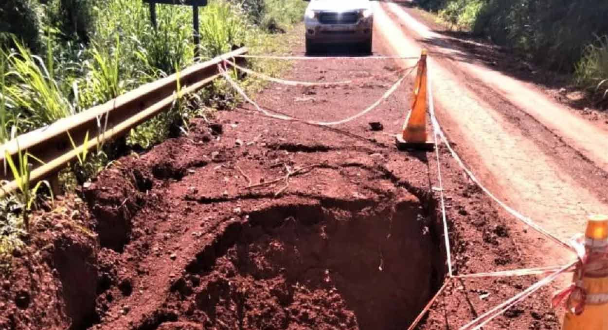 Estrada no lado argentino estará bloqueada para obras
