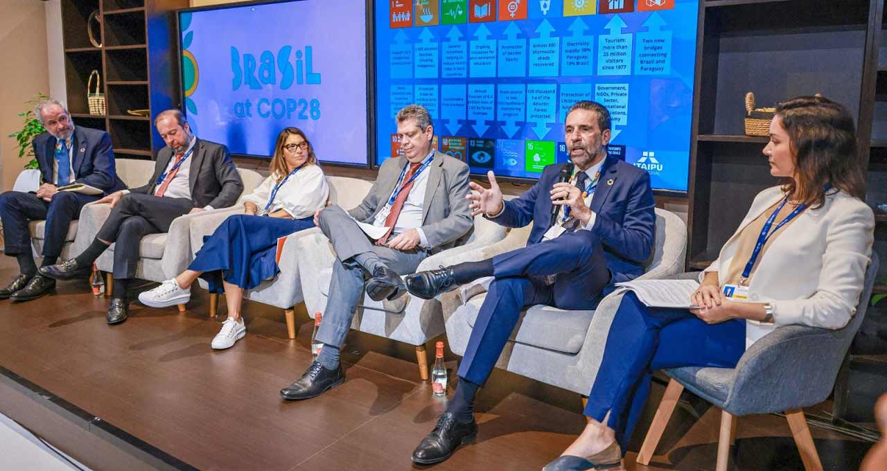 Na COP 28, Itaipu defende fontes renováveis de energia