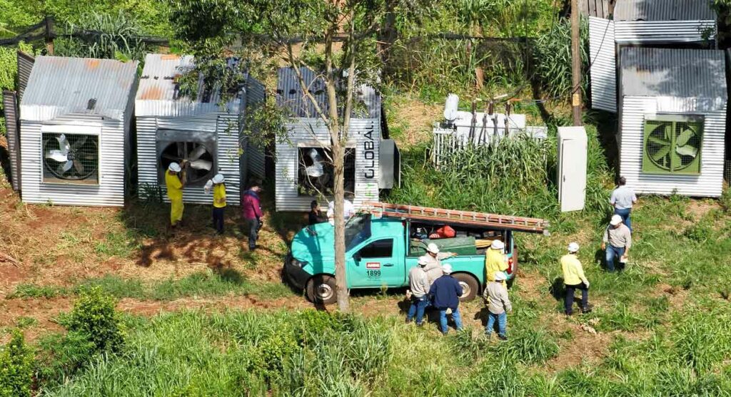 Companhia desarma “gato” para mineração de criptomoedas no Paraguai