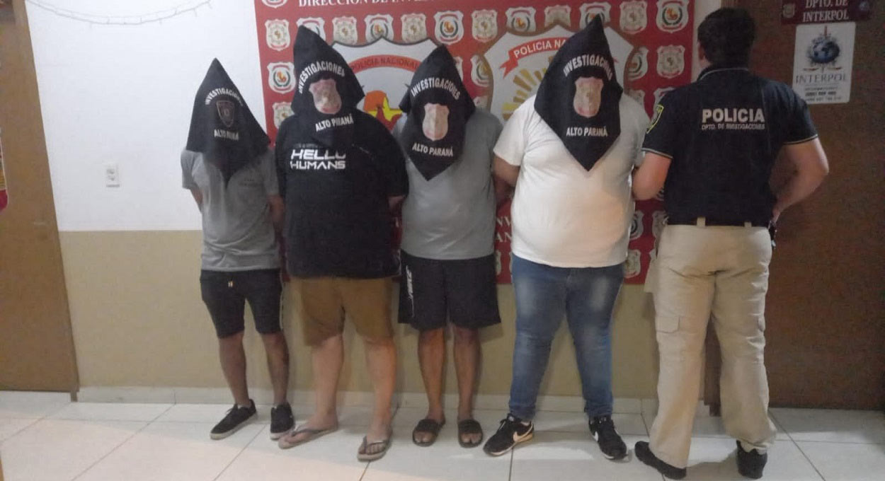 Polícia do Paraguai prende quadrilha trinacional de assaltantes