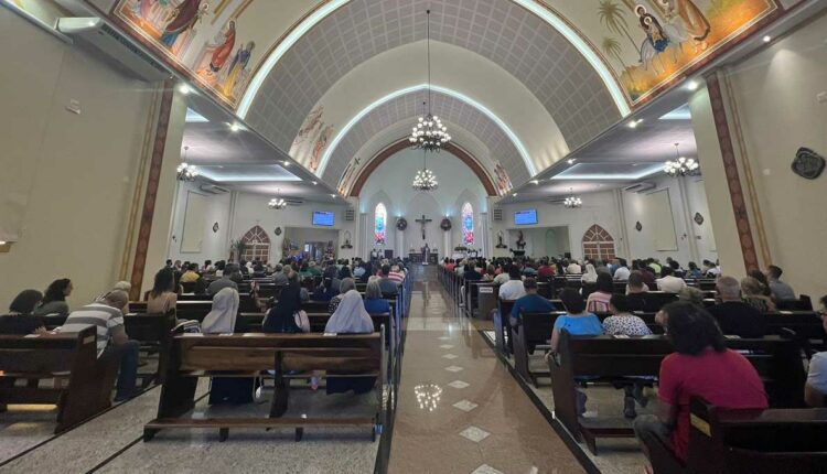 Templo está sendo embelezado para a comemoração do primeiro centenário da igreja, no mês de junho. Foto: Gentileza/Assessoria