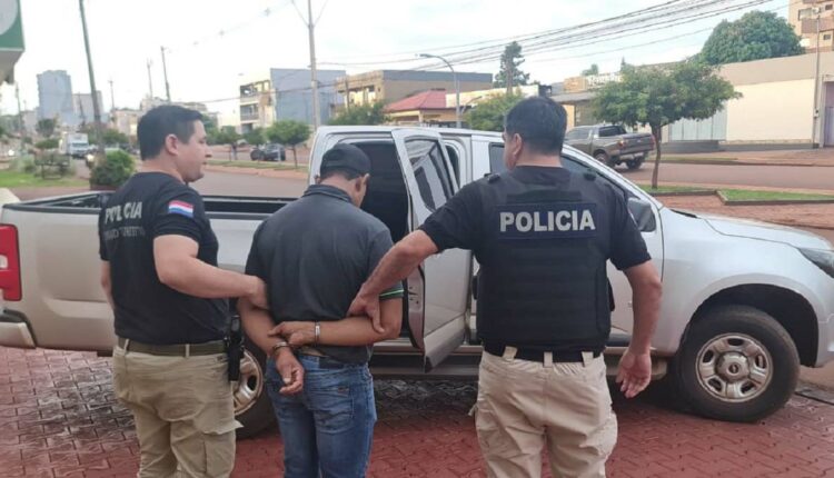 Brasileiro teria dado entrada no Paraguai há três meses. Foto: Gentileza/Polícia Nacional do Paraguai