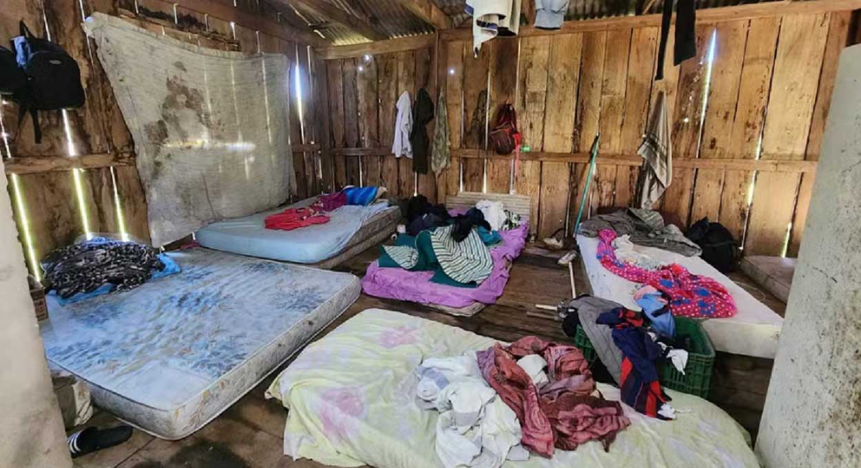 Alojamento não tinha água encanada e instalações elétricas traziam risco de incêndio. Foto: Gentileza/Ministério Público do Trabalho