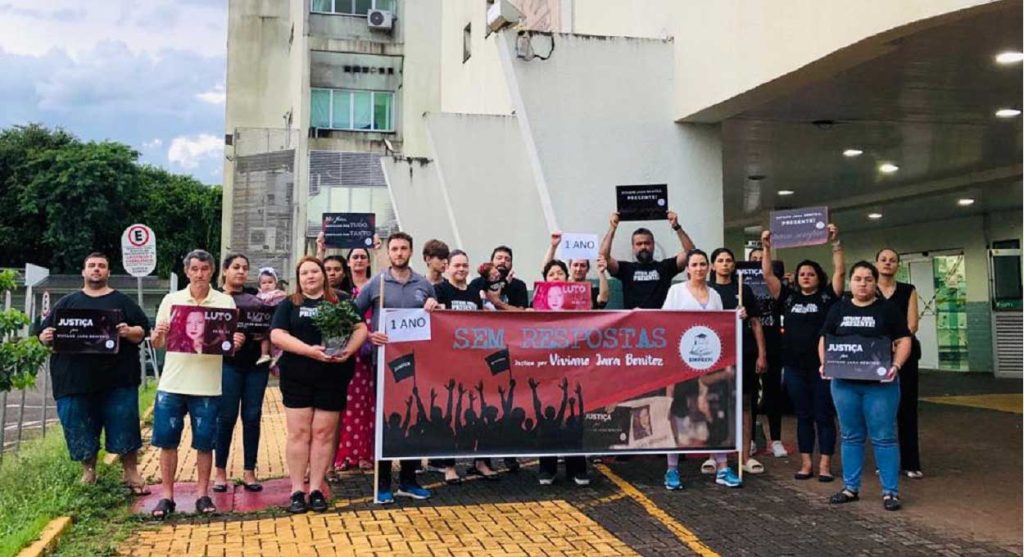 Event commemorates one year since the death of a teacher in Foz do Iguaçu