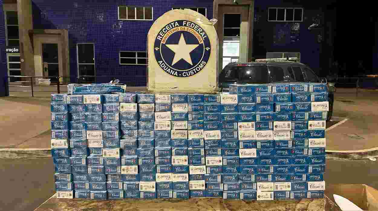 Três pessoas são presas na Ponte da Amizade com R$ 60 mil em cigarro eletrônico