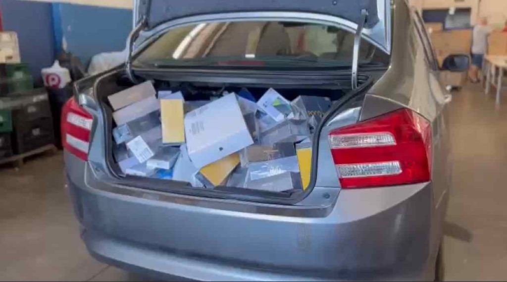 Homem é preso com mais de R$ 700 mil em eletrônicos na BR-277