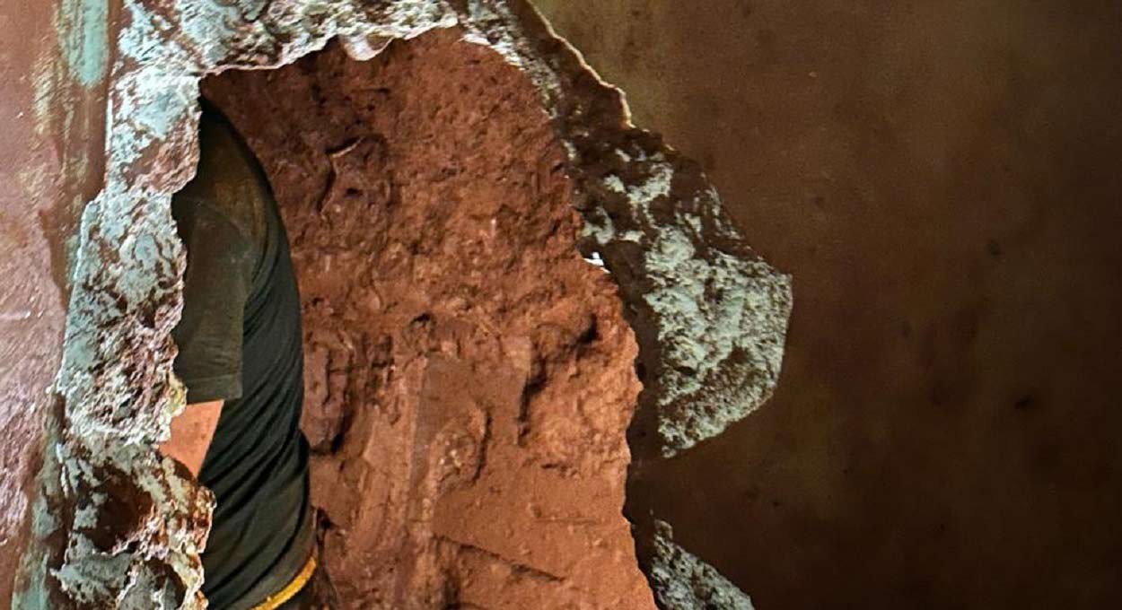 Vídeo: veja como é o túnel usado no roubo milionário no Paraguai