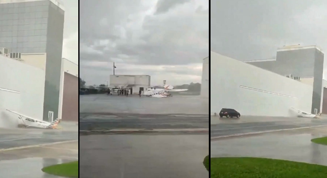 Temporal provoca morte e arrasta aeronaves no Paraguai