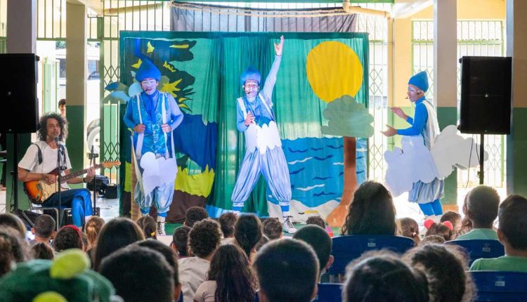 Conteúdo trabalhado nas salas de aula é apresentado de forma lúdica. Foto: Michele Einsiedel/Itaipu Binacional