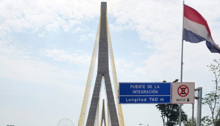Panorama da cabeceira paraguaia da Ponte da Integração, em Presidente Franco. Foto: Gentileza/Direção Nacional de Migrações do Paraguai