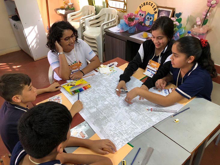 Metodologia estimulou a participação dos alunos. Foto: Alexia Saraiva/ONU-Habitat