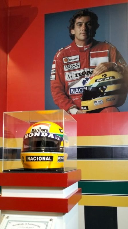 Capacete de Ayrton Senna no Wonder Park 
