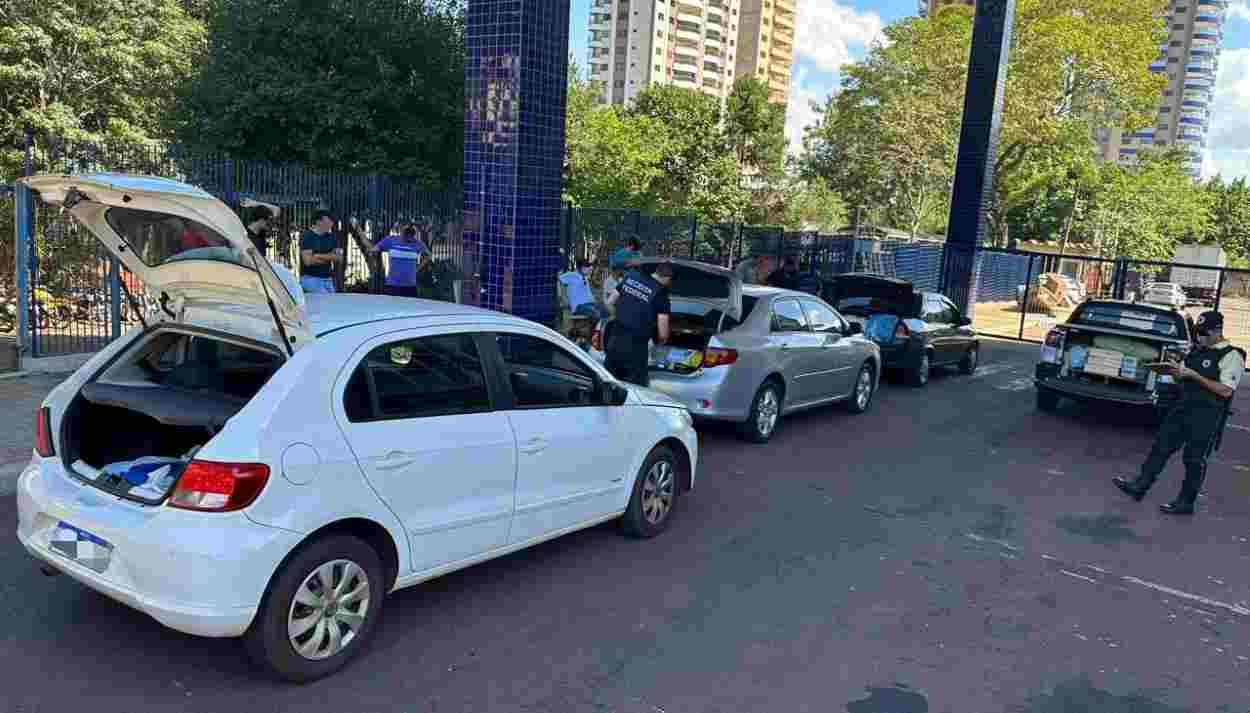 Operações na fronteira retêm 5 veículos e R$ 200 mil em mercadorias