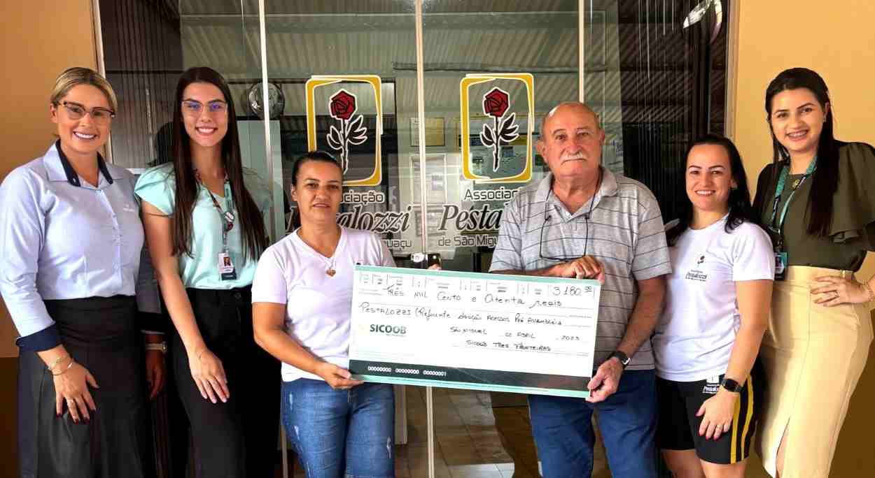 Sicoob Três Fronteiras doa mais R$ 50 mil para entidades sociais