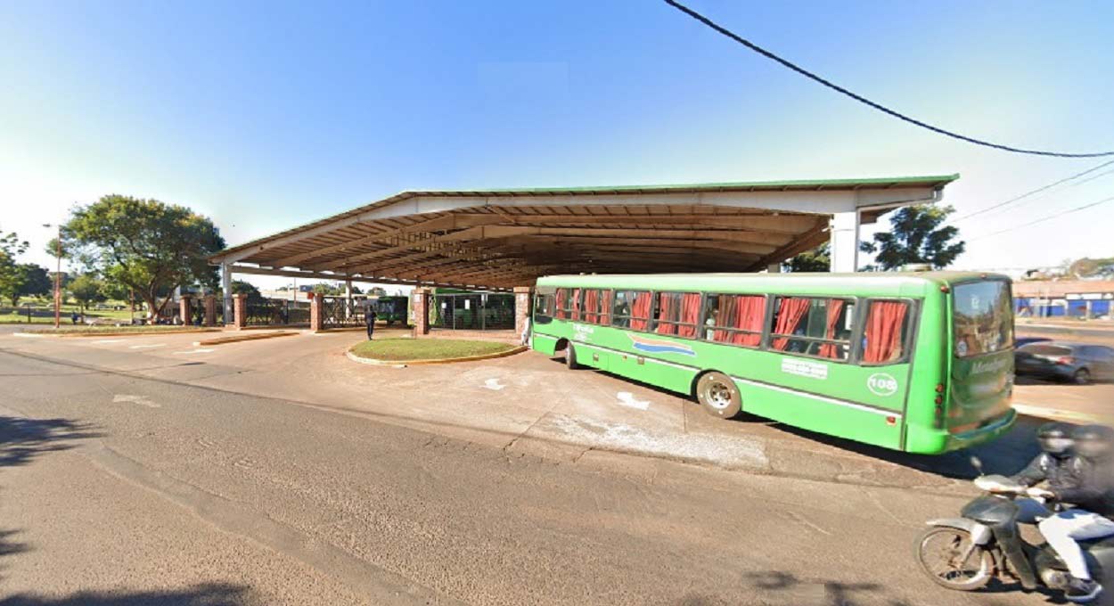 Terminal de ônibus em Posadas, capital da província fronteiriça de Misiones. Imagem: Google Street View (Arquivo)