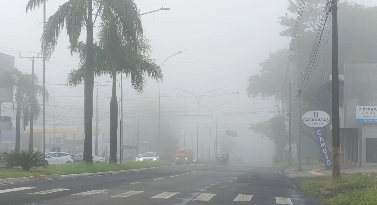 Foz do Iguaçu coberta por neblina – veja as fotos desta sexta-feira